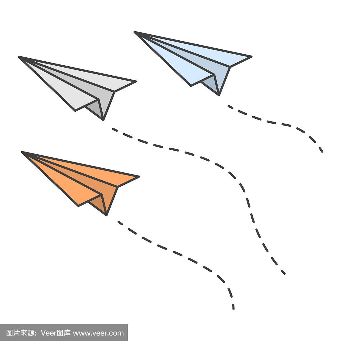纸飞机卡通(纸飞机卡通简笔画)